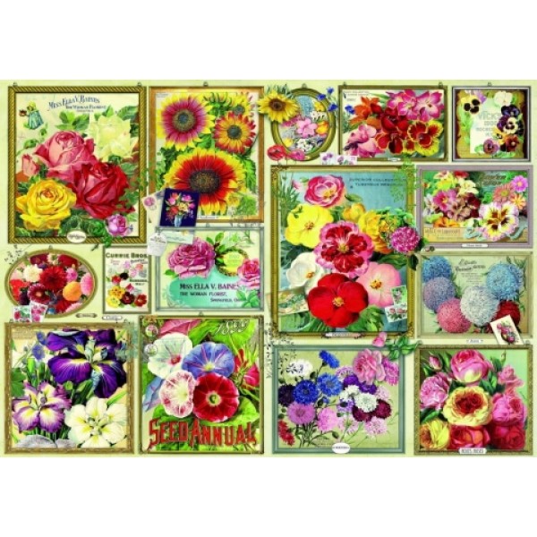 Kolorowe kwiaty (1500el.) - Sklep Art Puzzle